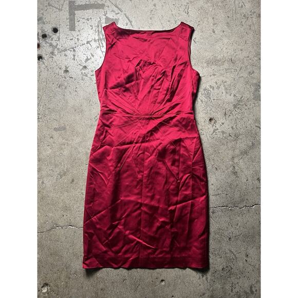 Banana Republic Women's sz 6 Polyester‎ Blend Magenta Dress - Picture 1 of 6